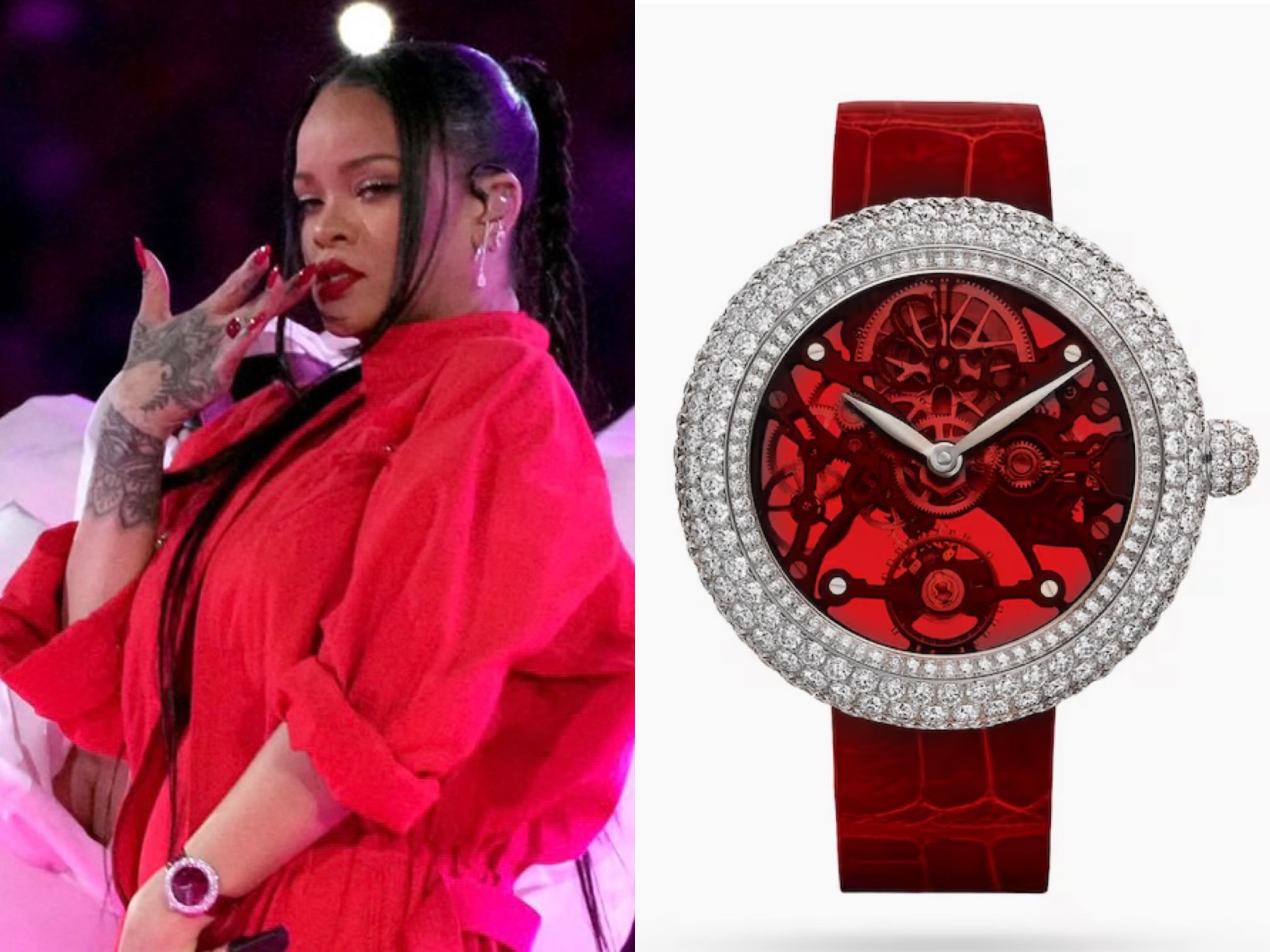 What Watch was Rihanna Wearing at Super Bowl LVII in 2023? — Wrist  Enthusiast