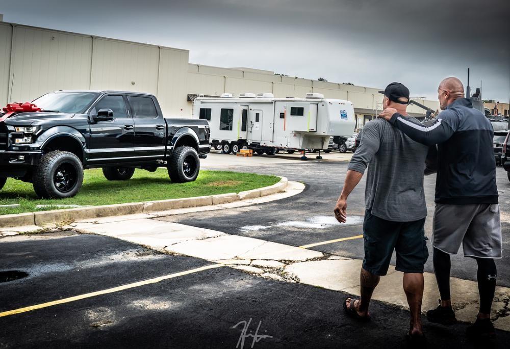 bao the rock surprised everyone by giving his stuntman his favorite super rare f x pickup truck worth up to millions of dollars 651d7e80e124c The Rock Surprised Everyone By Giving His Stuntman His Favorite Super Rare F150 6x6 Pickup Truck Worth Up To Millions Of Dollars.