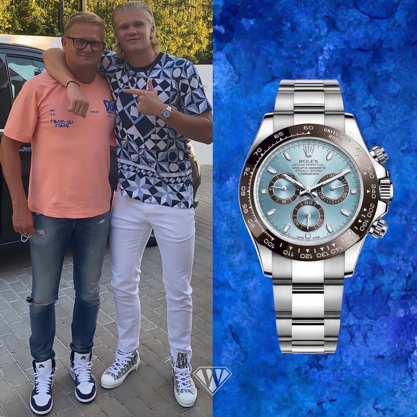 Erling Haaland - Rolex Cosmograph Daytona in platinum - Superwatc