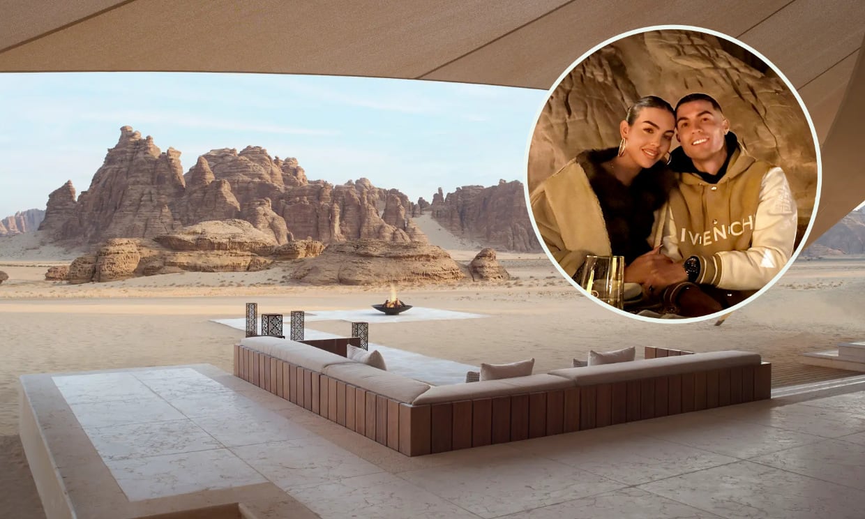 El exclusivo resort en medio del oasis donde Georgina y Cristiano pasan  unos días de ensueño