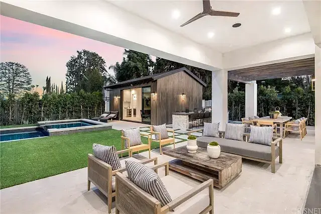 Wiz Khalifa’s covered patio