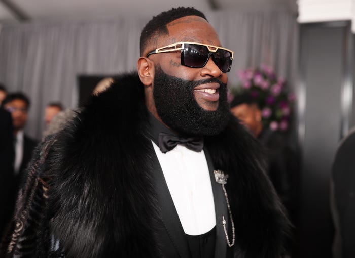 Recording artist Rick Ross attends the 60th Annual GRAMMY Awards at Madison Square Garden on January 28, 2018 in New York City.