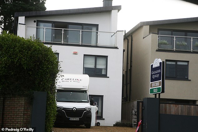 The family moved out of this Dublin home recently after selling it for £1.1million - it was their second home but now they have permanently relocated to Ireland