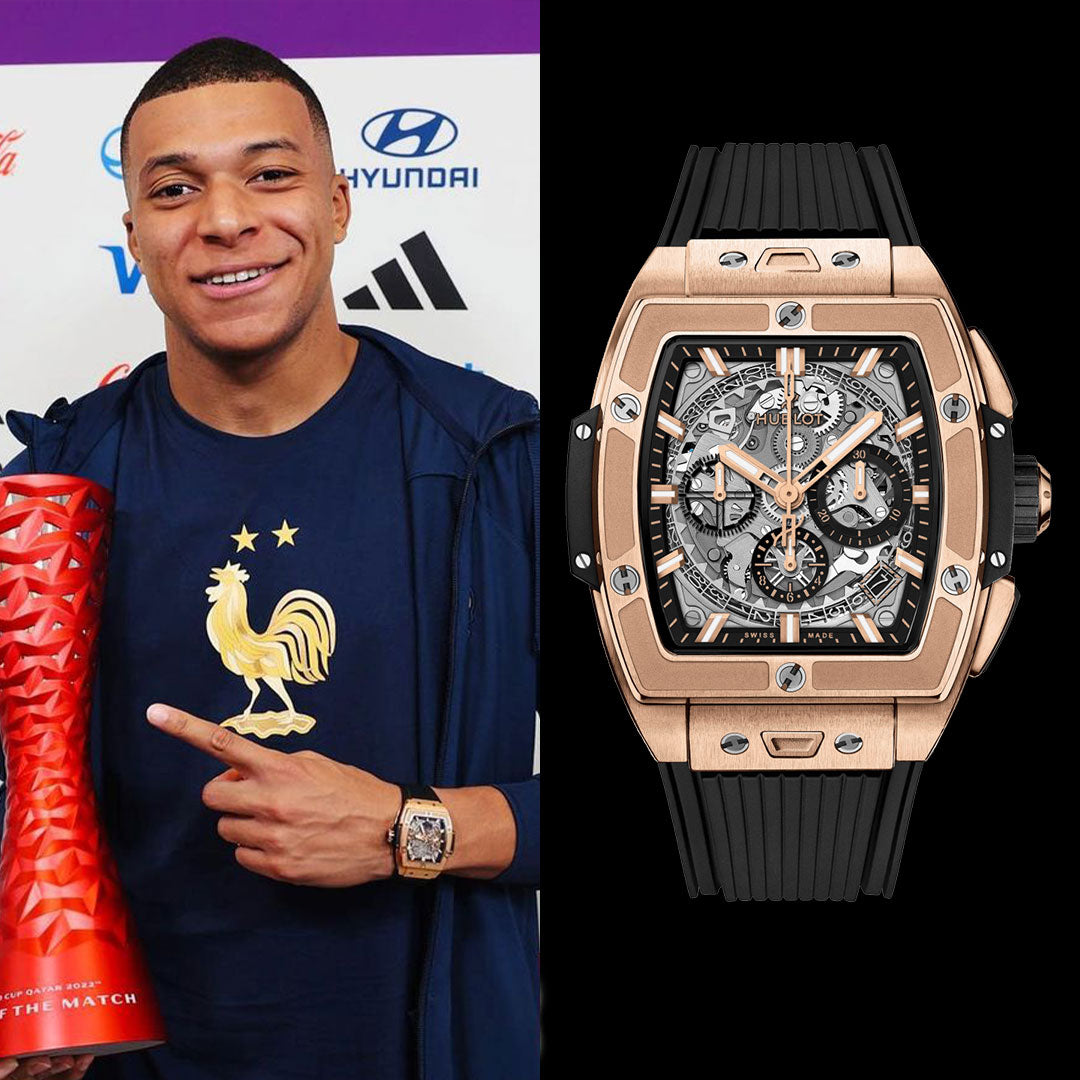 Kylian Mbappe With His Lovely Hublot Watches - Hublot Spirit of Big Bang 