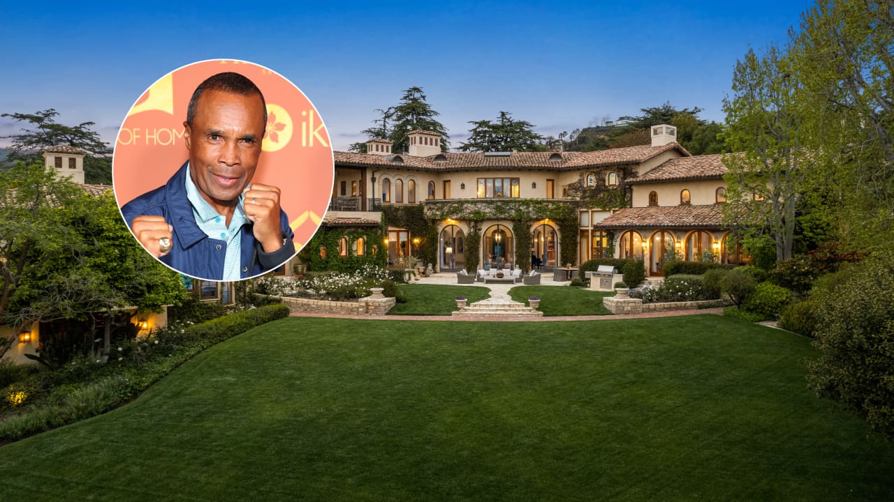 Boxer Sugar Ray Leonard has just chopped the price of his Los Angeles mansion.