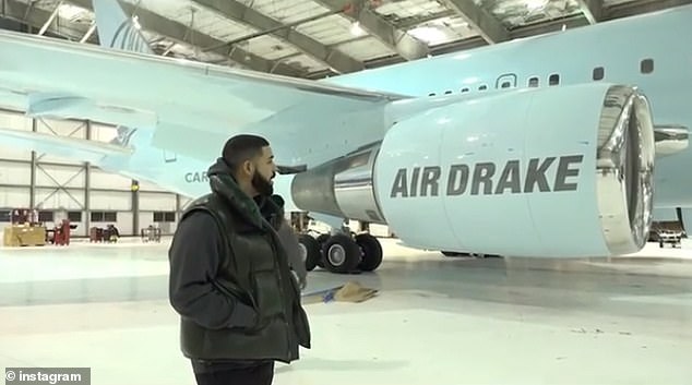 Drake unveils massive $185M private aircraft he converted from a 767 cargo  plane | Daily Mail Online