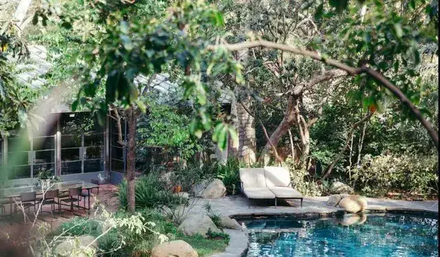 Swimming Pool With Chairs