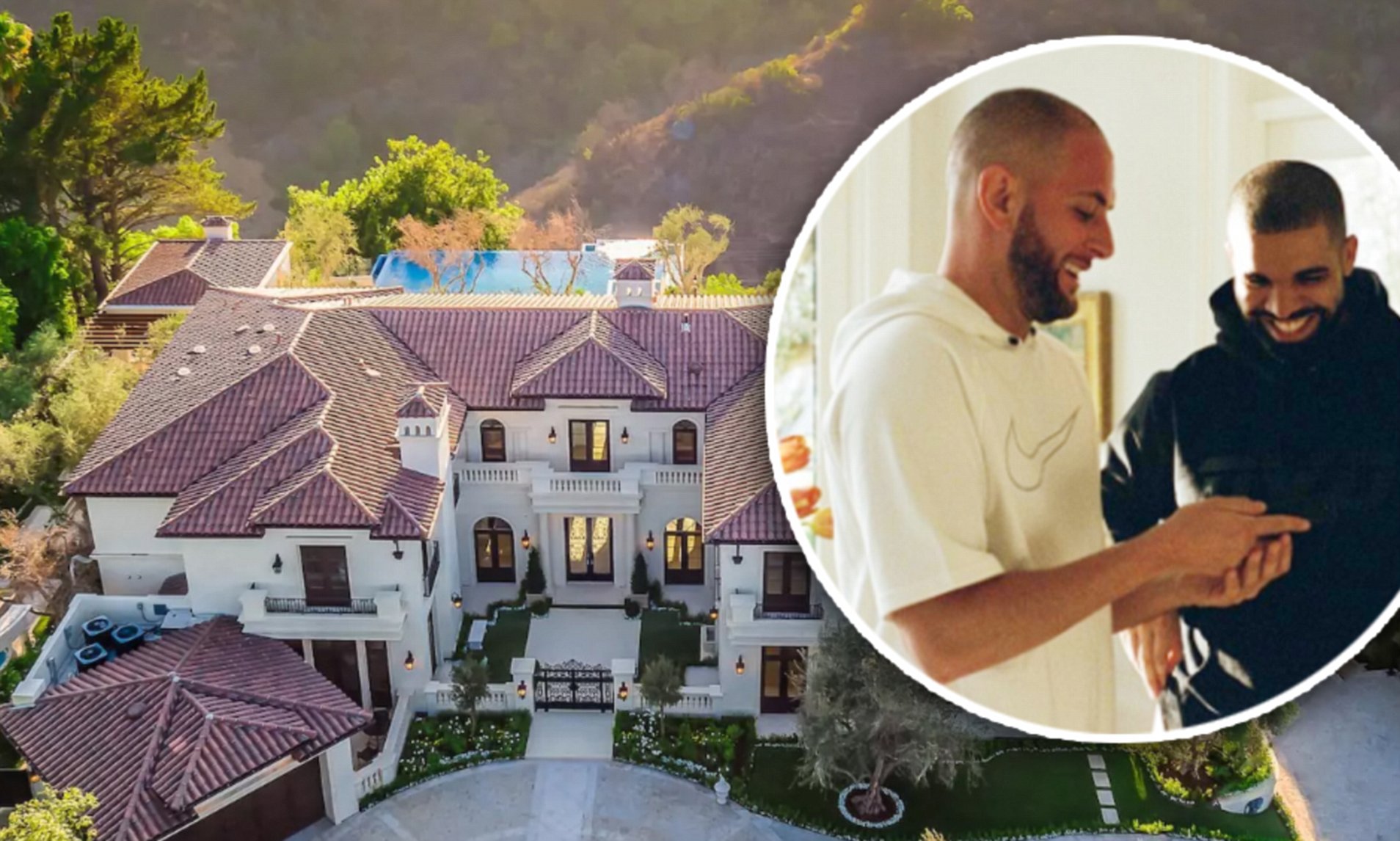 Drake thanks Airbnb for $10k a night Beverly Hills mansion | Daily Mail  Online