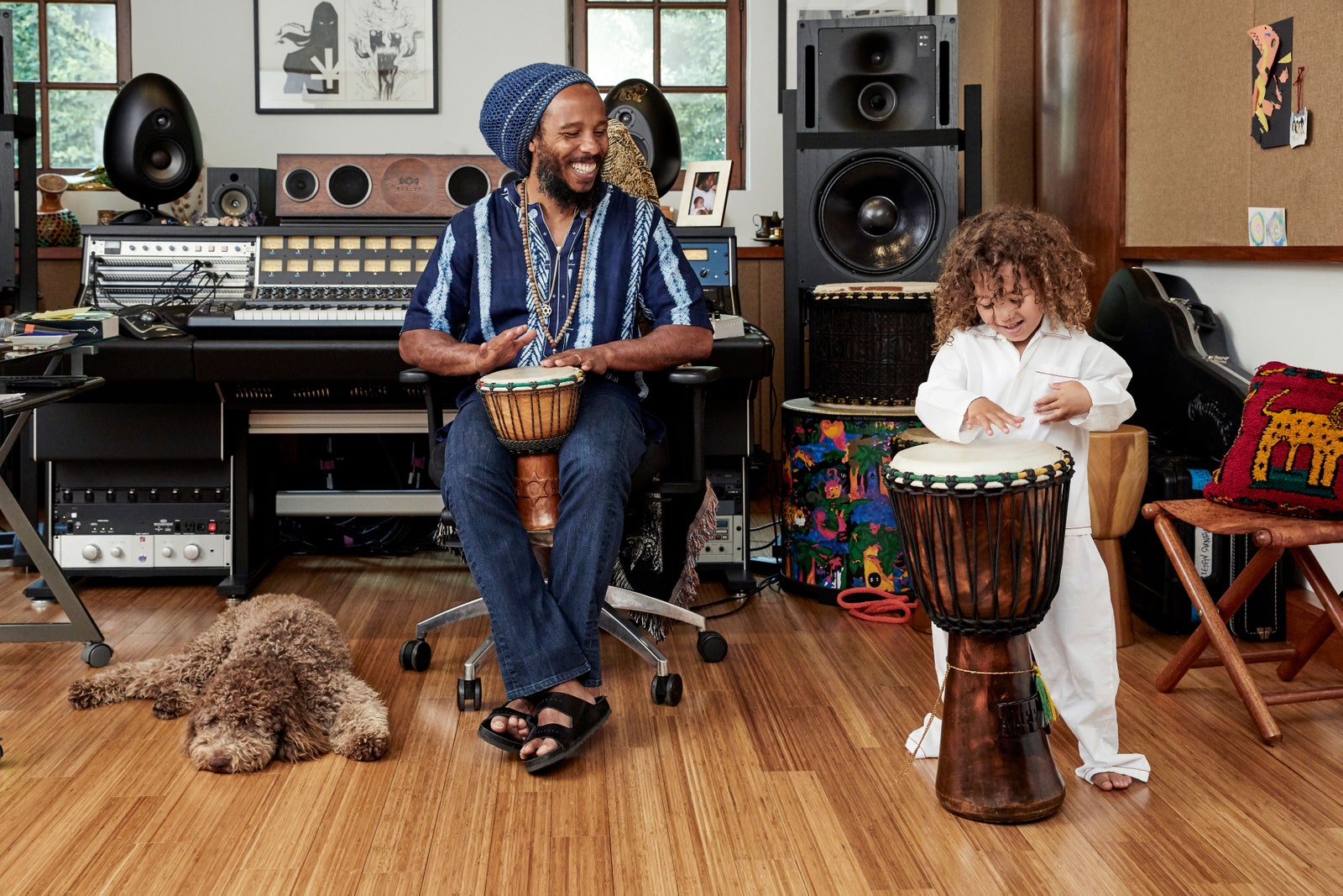 Image may contain Human Person Musical Instrument Drum Percussion Ziggy Marley Wood Leisure Activities and Musician