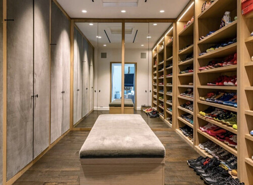 Ellen Degeneres home walk-in closet