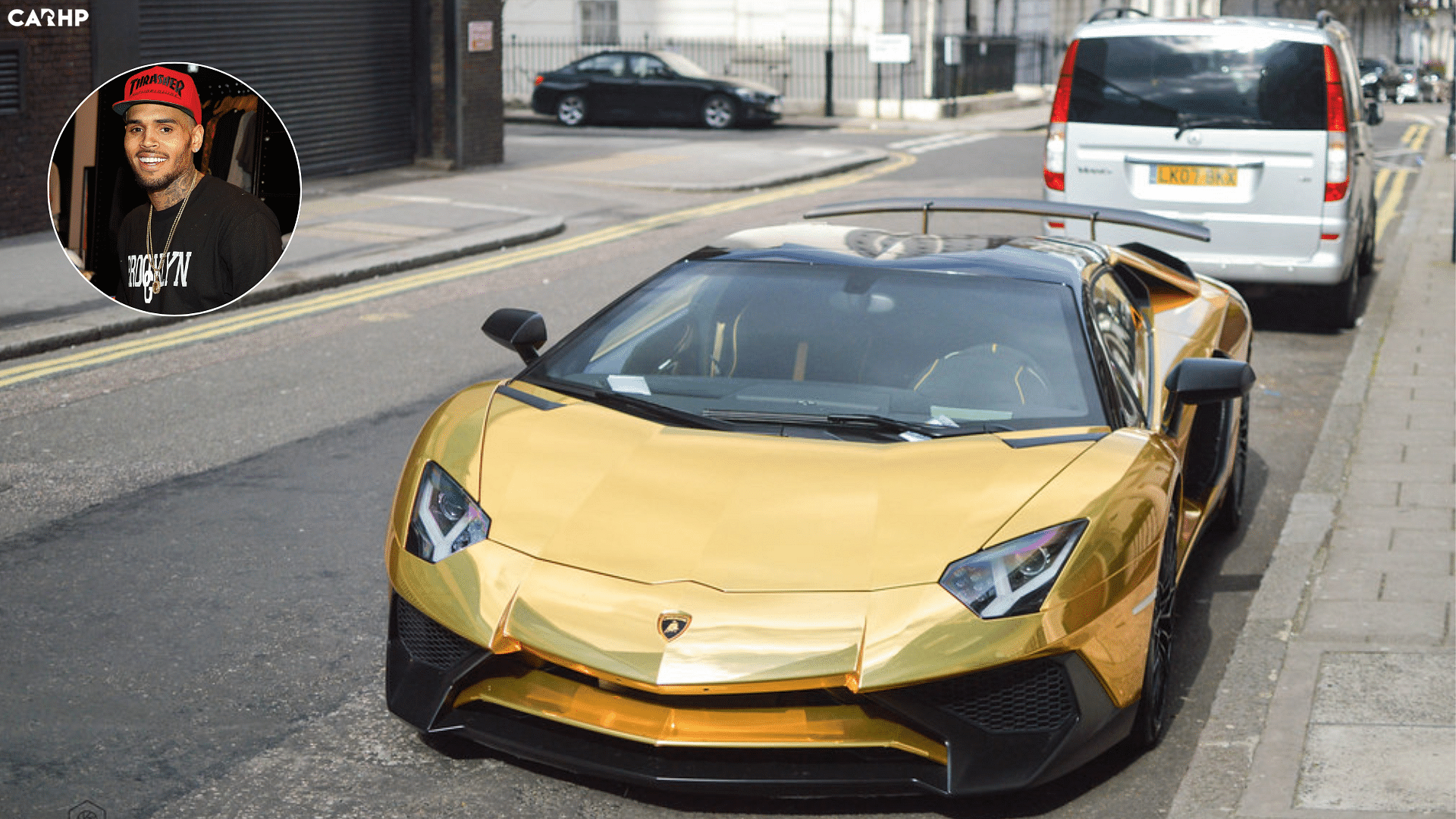 Chris Brown Lamborghini Aventador SV Roadster