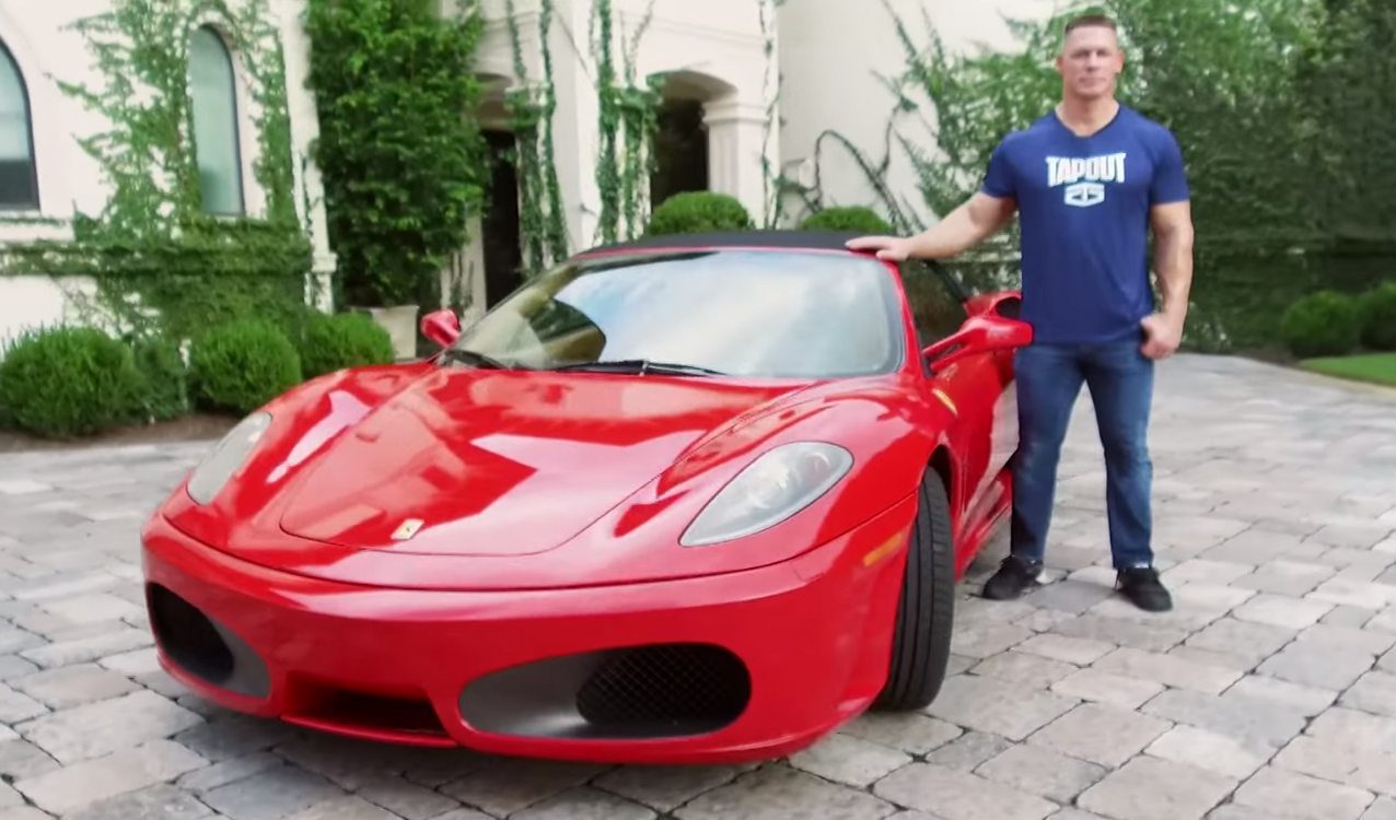 John Cena Shows Off One of Ferrari's Last Manual Cars