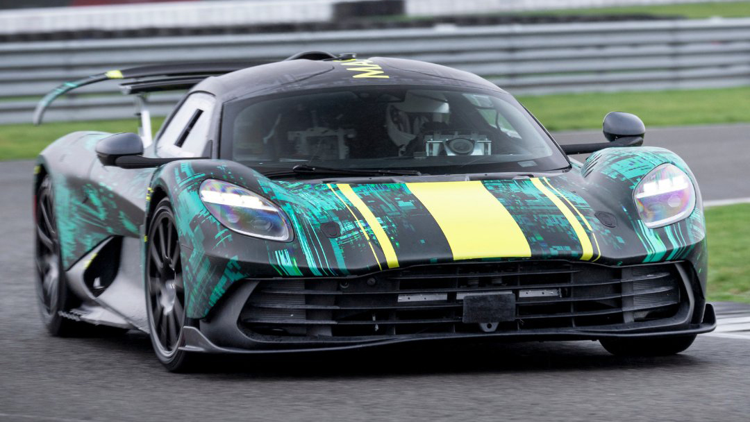 Aston Martin Valhalla Top Gear testing Silverstone