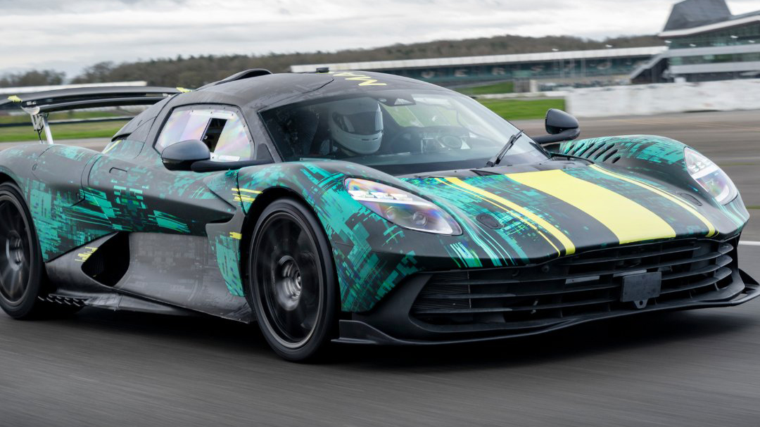 Aston Martin Valhalla Top Gear testing Silverstone