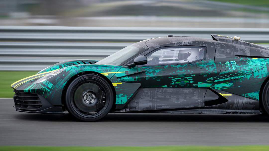 Aston Martin Valhalla Top Gear testing Silverstone