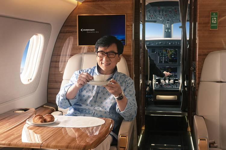 Embraer delivers the first Legacy 500 to China's launch customer Jackie  Chan – BizJet Advisor