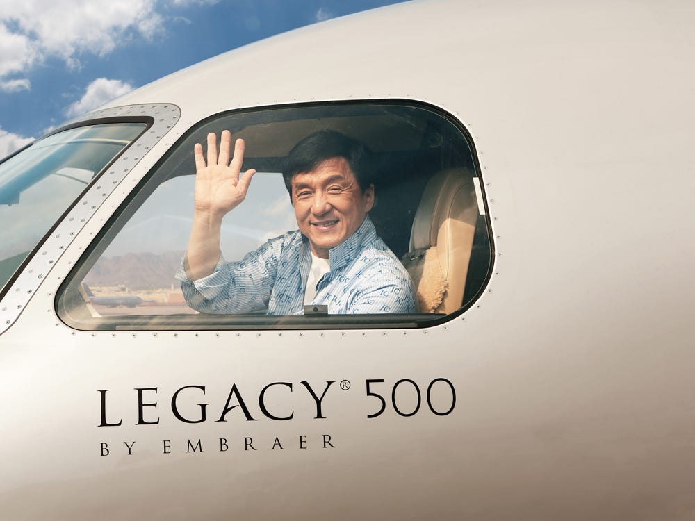 Jackie Chan's Embraer Legacy 500 Private Jet