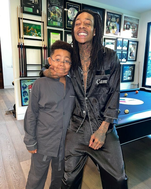 WIZ KHALIFA AND SON ARE ALL SMILES IN NEW PHOTOS: 'PAJAMA DAY'