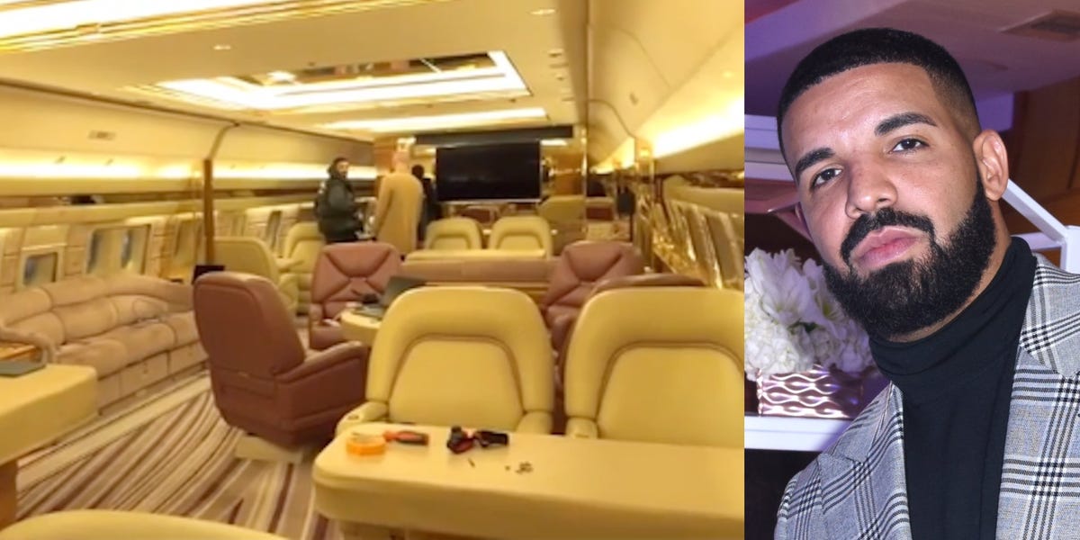 Inside 'Air Drake,' Drake's $185 Million Private Plane Which Seats 30 People