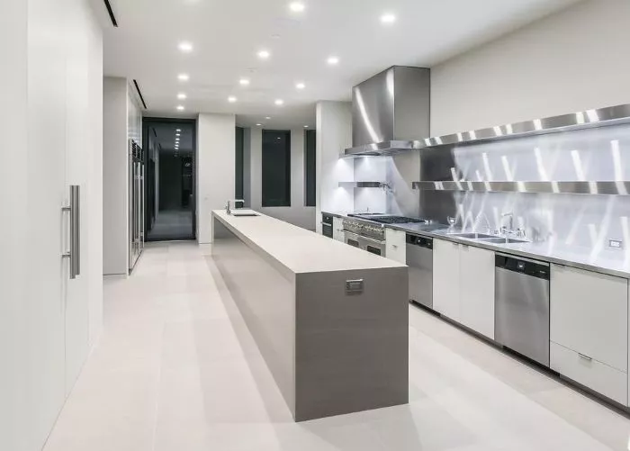 the kitchen Kim Kardashian and Kanye West's Bel Air estate