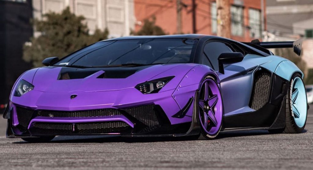 Chris Brown's Custom Lamborghini Aventador SV Is Colorful And Wild | Carscoops