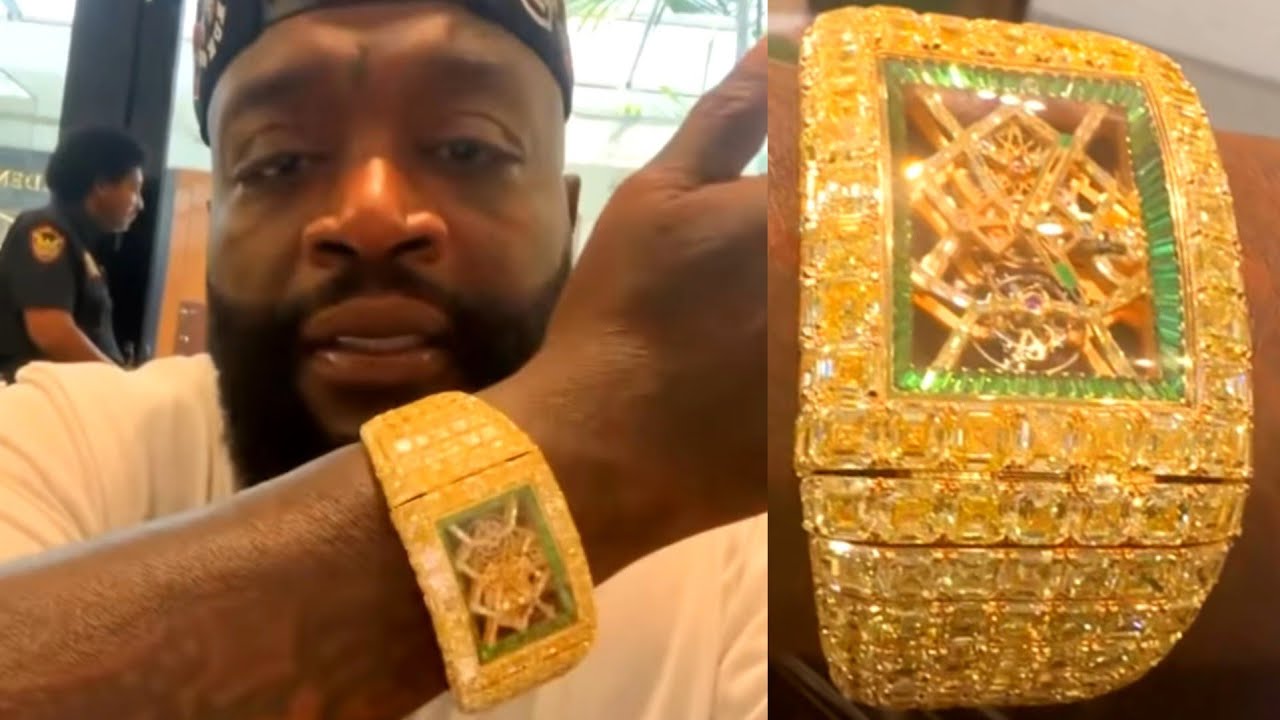 Rick Ross Shows Rare $20M Jacob The Jeweler Billionaire Watch - YouTube