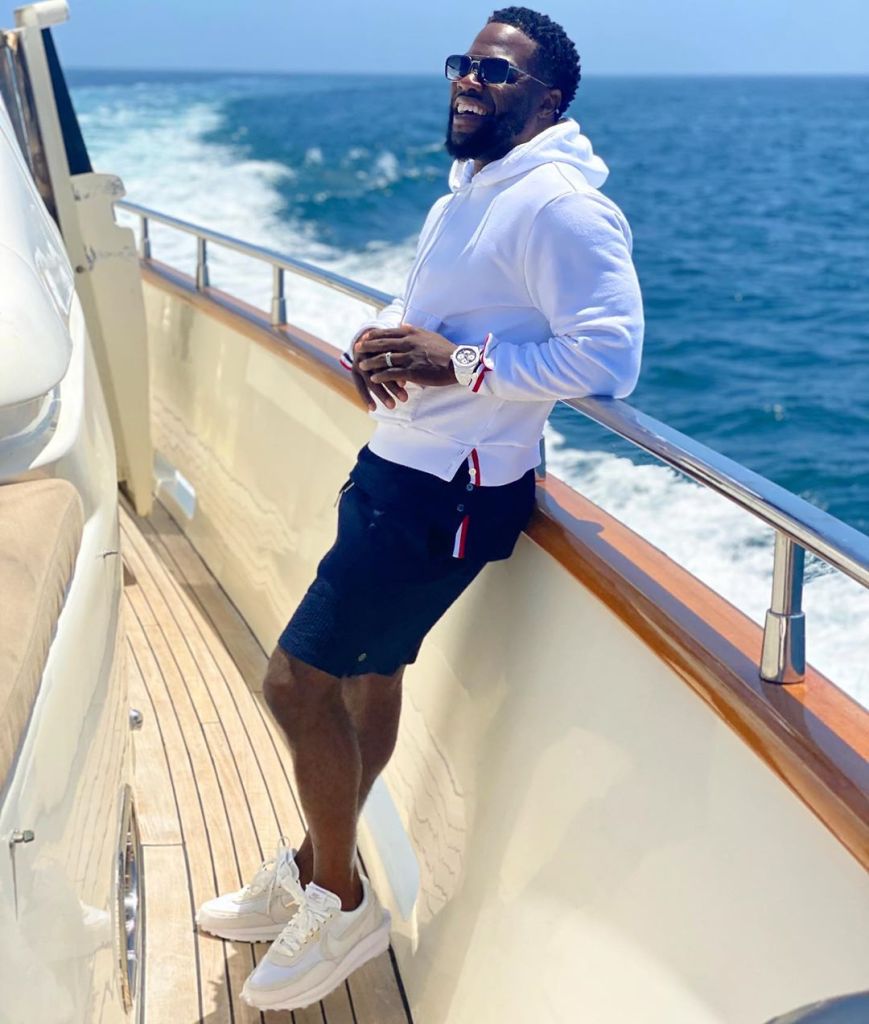 Kevin Hart Shares Sweet Photos From His 41st Birthday Aboard A Yacht With  Pregnant Eniko