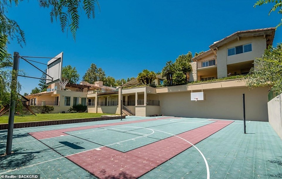 There's an all-weather basketball court