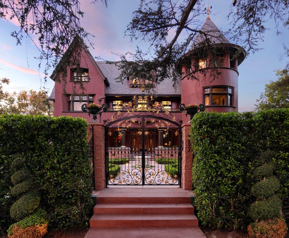 The exterior of Kat Von D's California house.