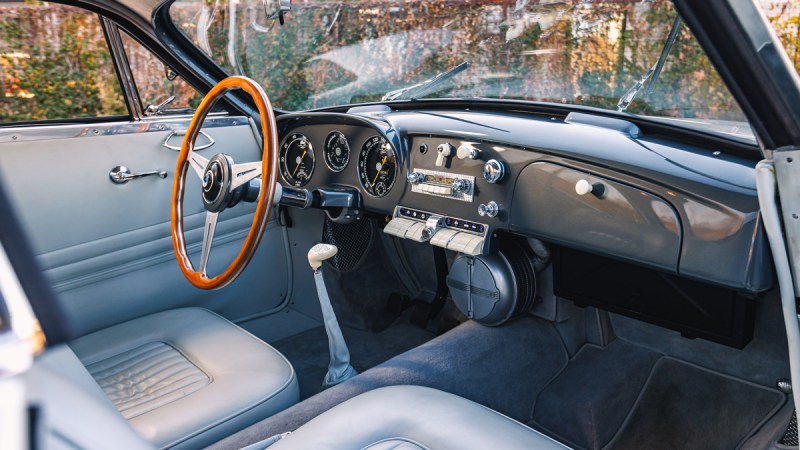 The interior of a 1954 Pegaso Z-102 Saoutchik Berlinetta Series II.