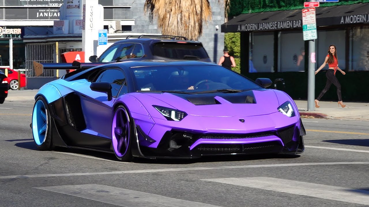 Chris Brown's Crazy Widebody Lamborghini Fixed, Red Chrome Huracan! - YouTube